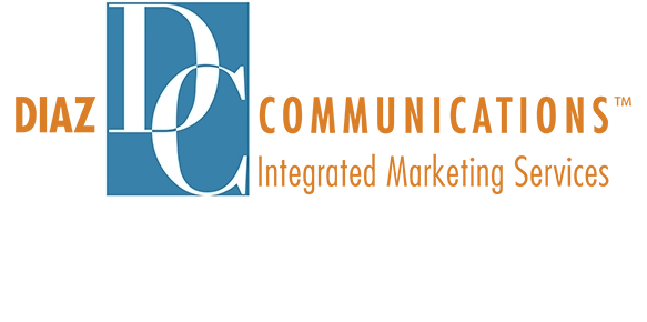 Diaz Communications logo: Integrated Marketing Services, founded on the principles of creativity, execution, and results